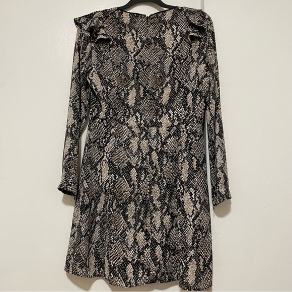 KAREN MILLEN Snake Print Mini Dress Size Small (US 8) - Picture 2 of 9